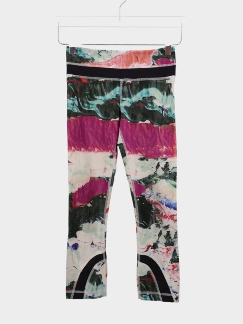 Lululemon Run Inspire Crop II Full-On Luxtreme Pigment Wave Leggings Size 2